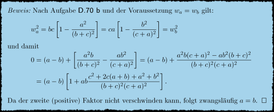 Text der Lösung der Aufgabe D.71