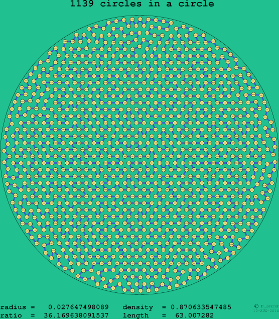 1139 circles in a circle