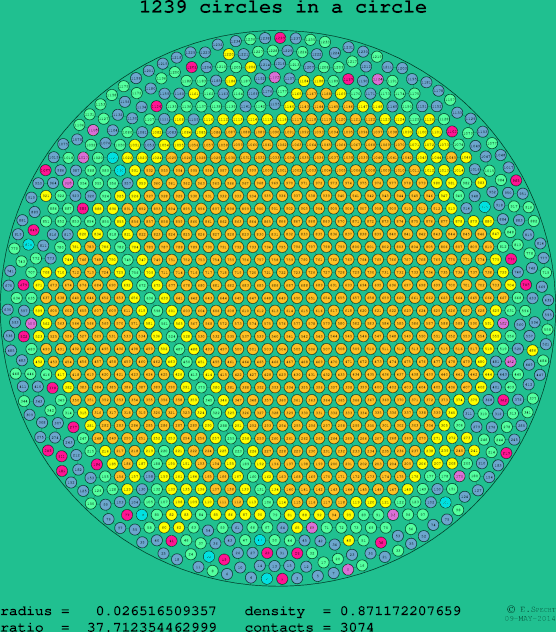 1239 circles in a circle