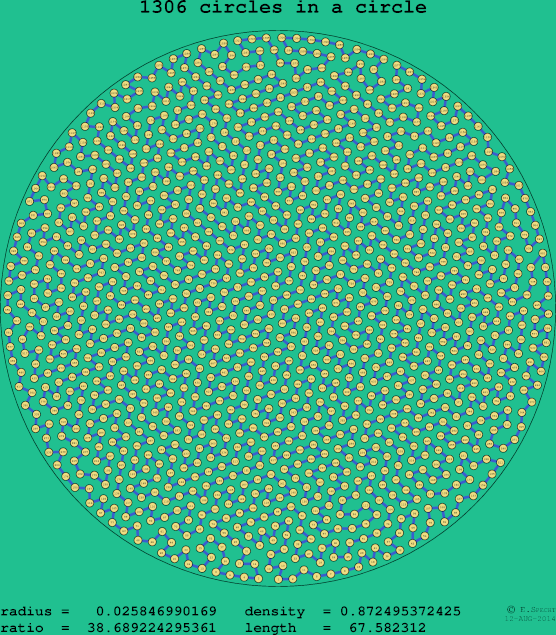 1306 circles in a circle