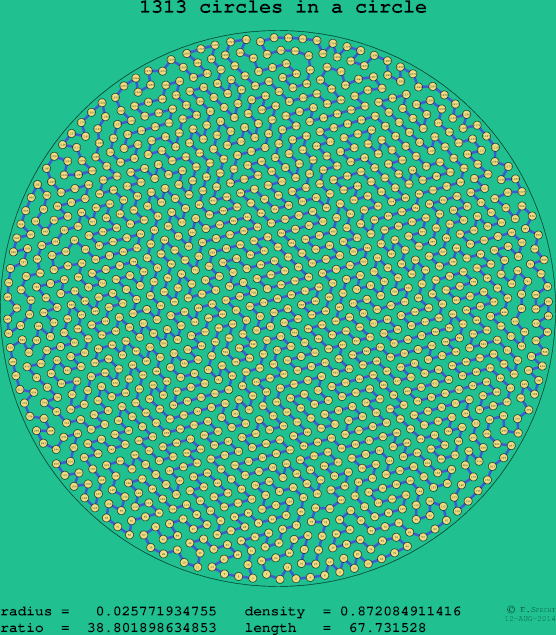 1313 circles in a circle