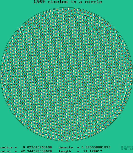 1569 circles in a circle