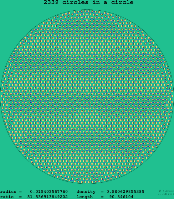 2339 circles in a circle