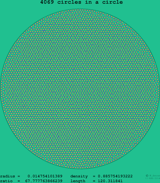 4069 circles in a circle