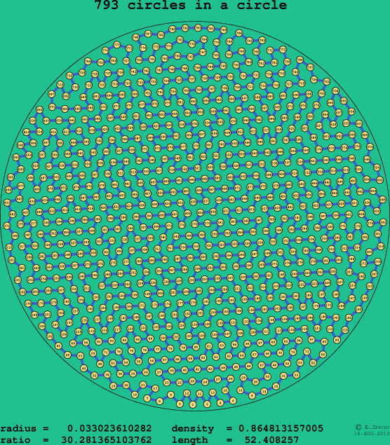 793 circles in a circle