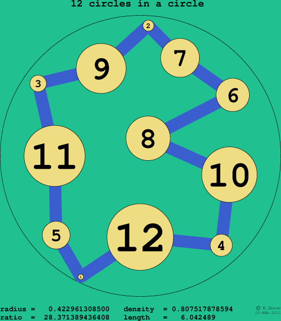 12 circles in a circle