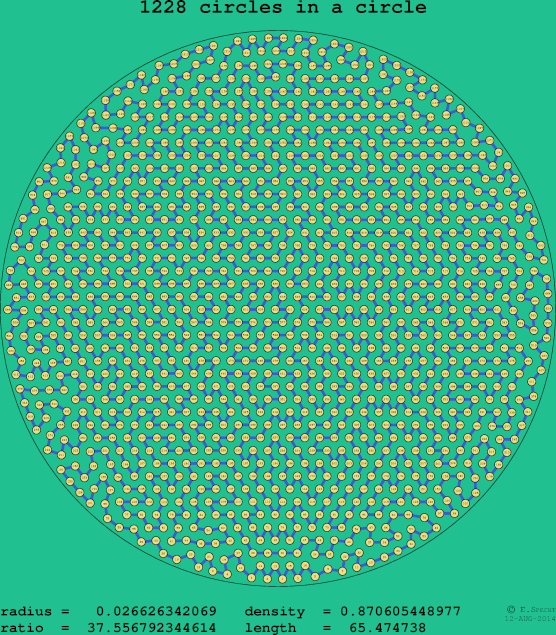 1228 circles in a circle