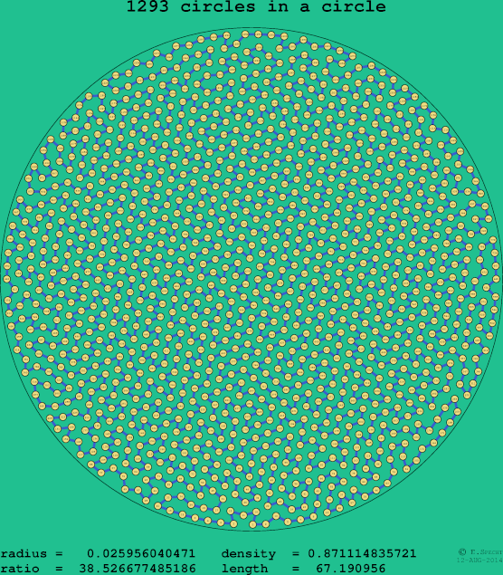 1293 circles in a circle