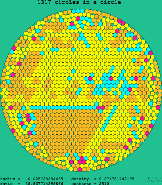 1317 circles in a circle