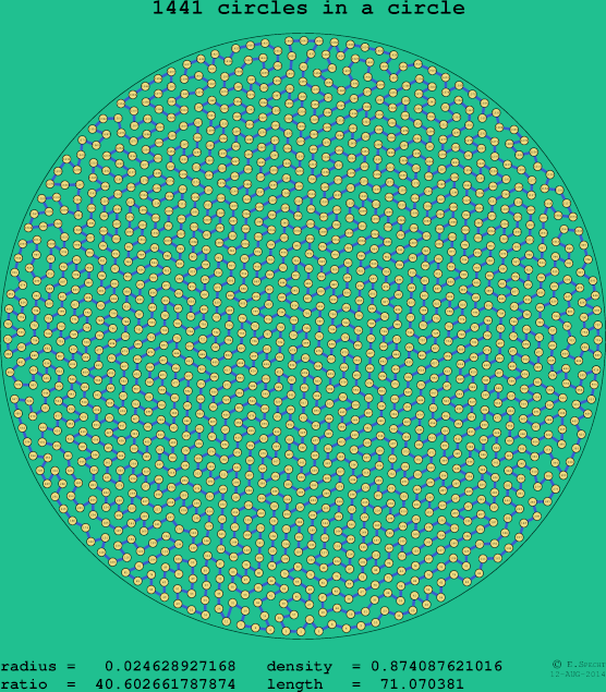 1441 circles in a circle