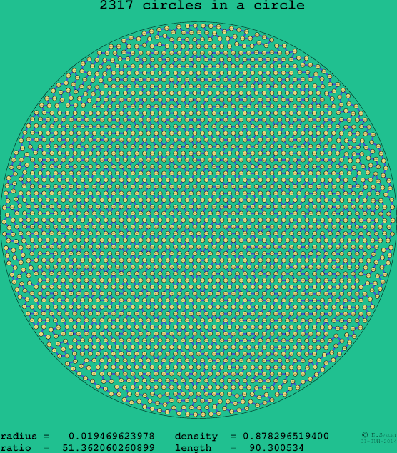 2317 circles in a circle