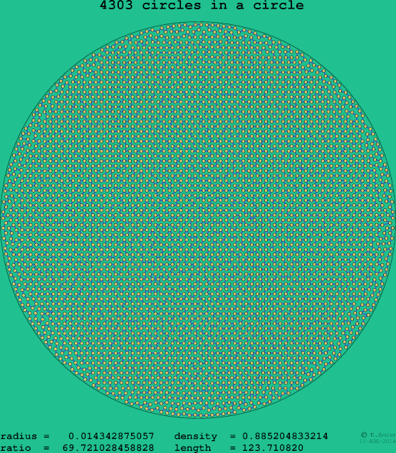 4303 circles in a circle