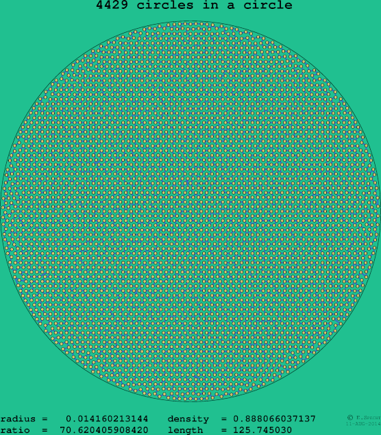 4429 circles in a circle