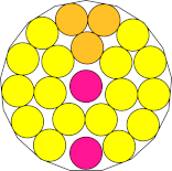 Circles in an regular heptadecagon