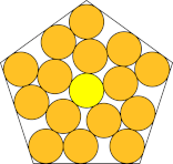 Circles in an regular pentagon