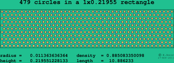 479 circles in a rectangle