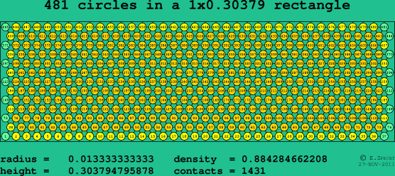 481 circles in a rectangle