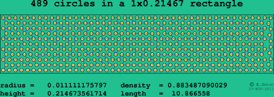 489 circles in a rectangle