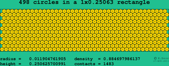 498 circles in a rectangle