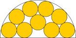 Circles in a semicircle