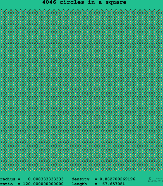 4046 circles in a square