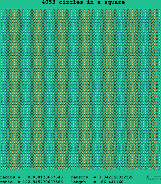 4053 circles in a square