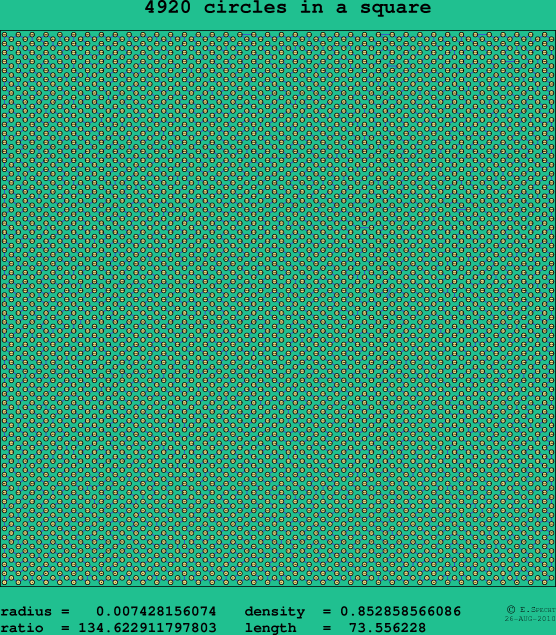 4920 circles in a square