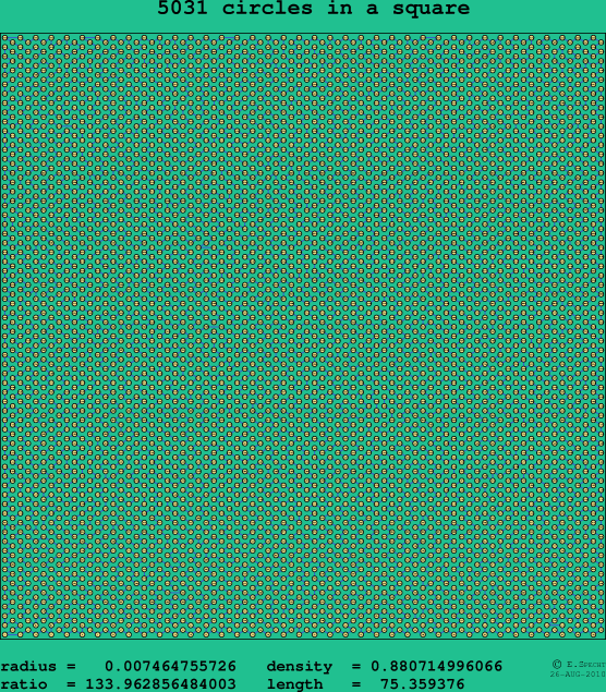 5031 circles in a square