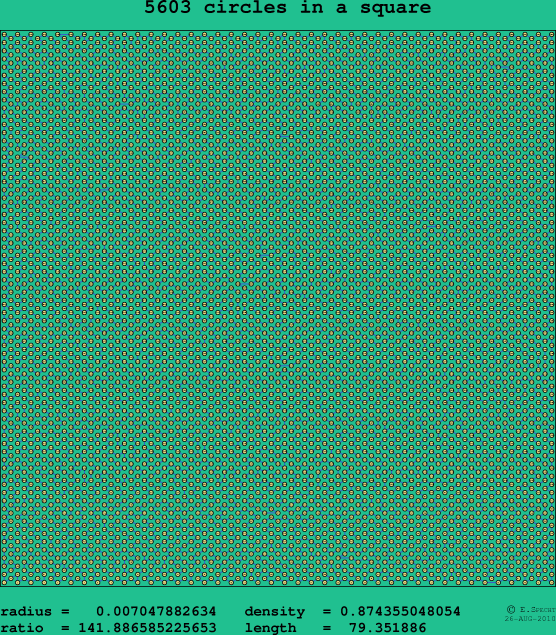 5603 circles in a square