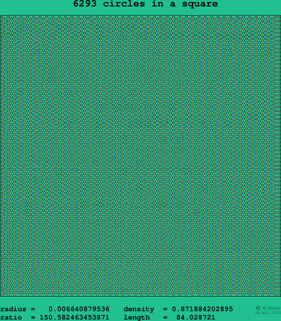 6293 circles in a square