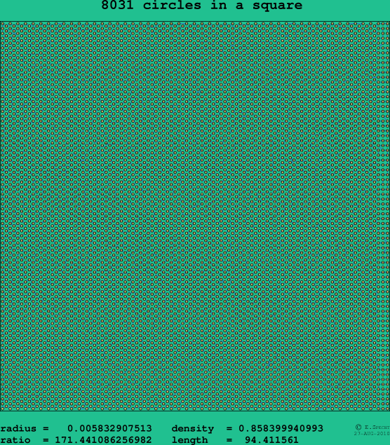 8031 circles in a square