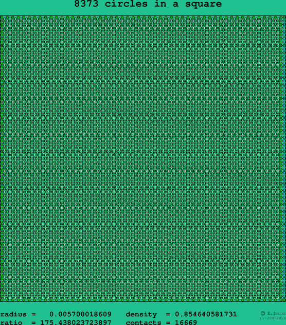 8373 circles in a square