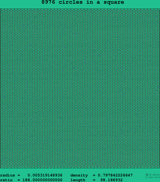 8976 circles in a square