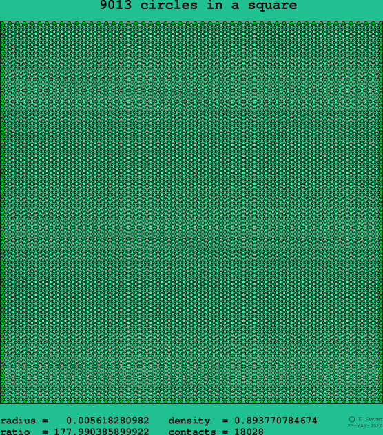 9013 circles in a square