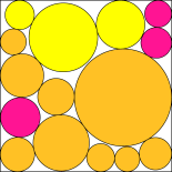 Circles in a square
